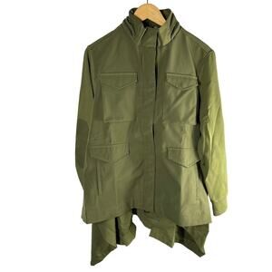 Anatomie Nariah Hybrid Utility Cargo Jacket Size Large Moss Green Belted Travel